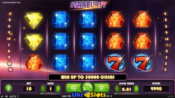 Oplev Spil Starburst En Funktionsfyldt Rejse i Slotmaskiner